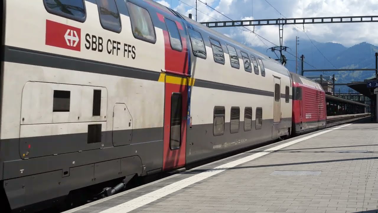 [4k] Spiez, Switzerland Train Spotting August 2022 - Part 1