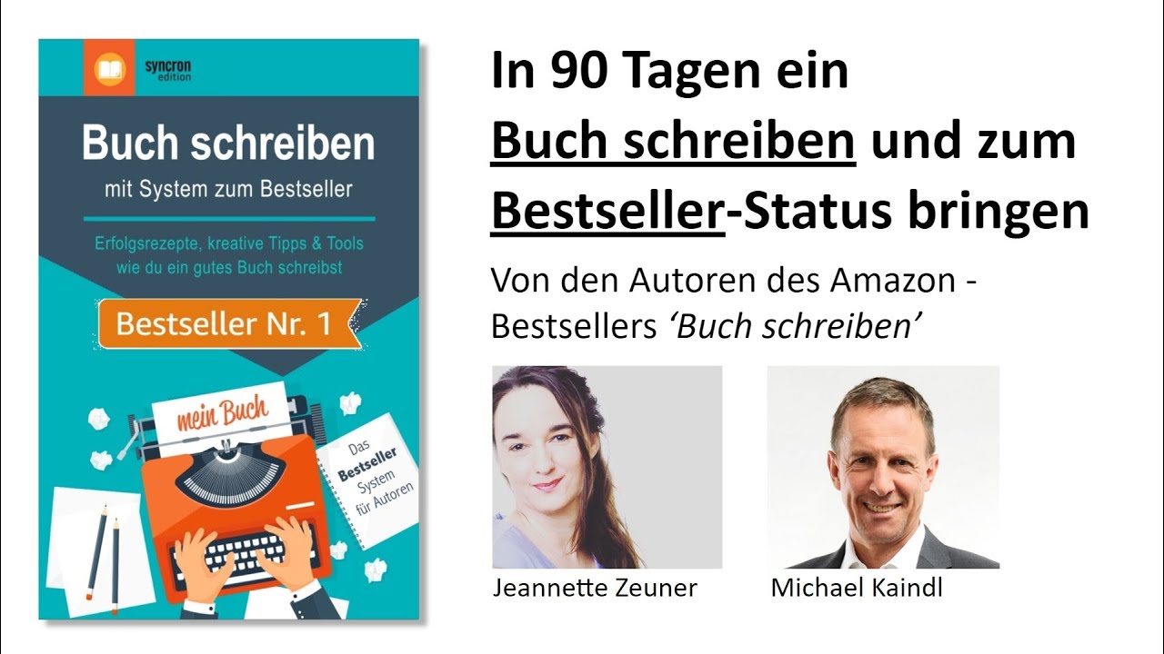 Webinar-Aufzeichnung / Replay: Ein Buch schreiben und zum Bestseller-Status bringen