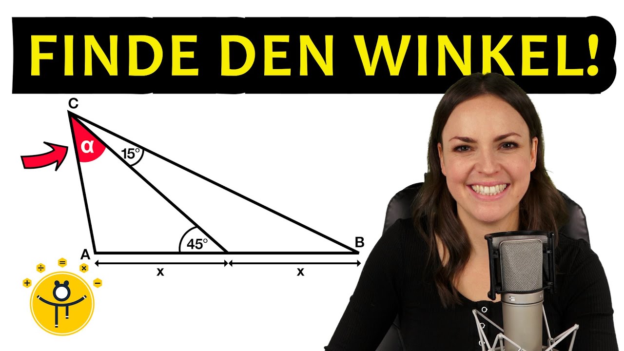 Knifflige Geometrie Aufgabe &ndash; Wie gro&szlig; ist der Winkel?