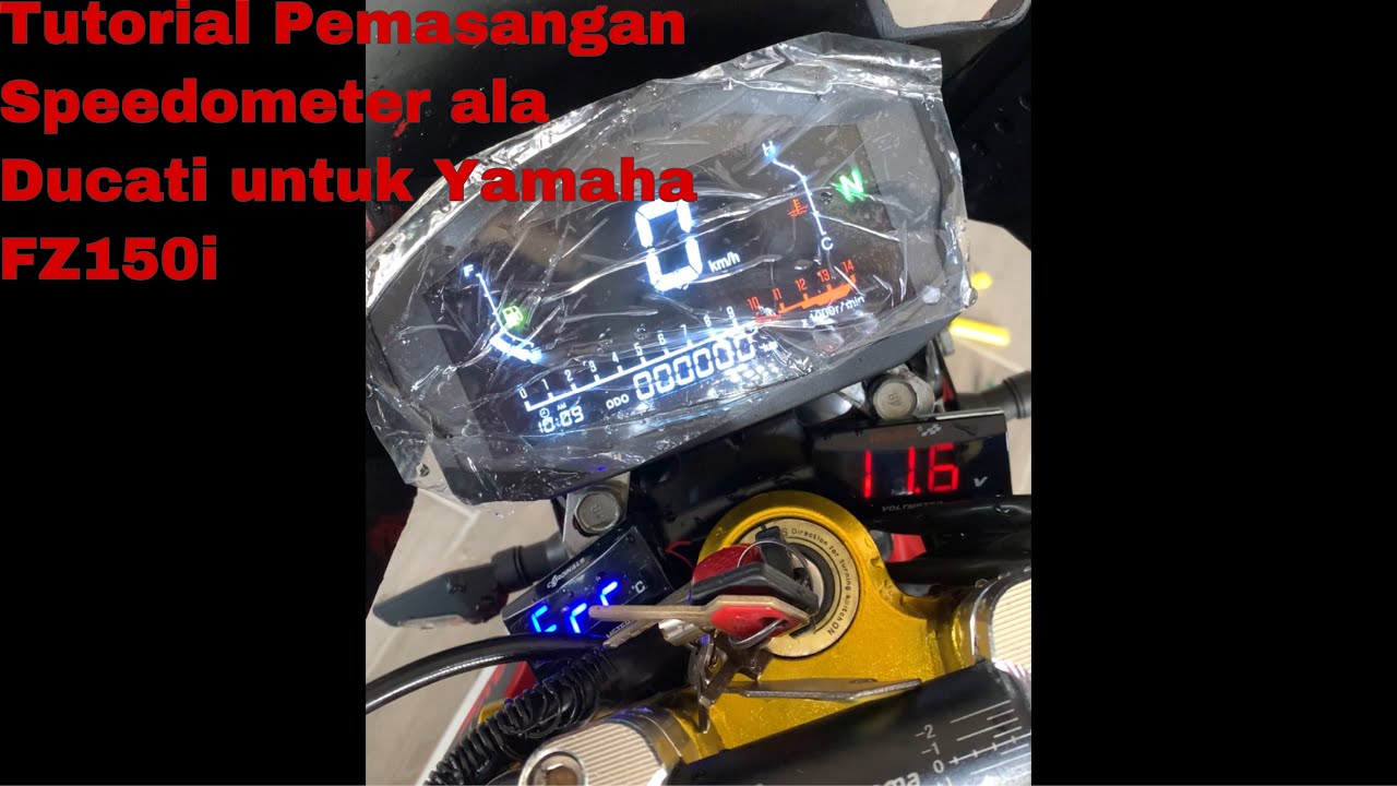 Tutorial Pasang Meter Digital Ducati Universal pada Yamaha FZ150i