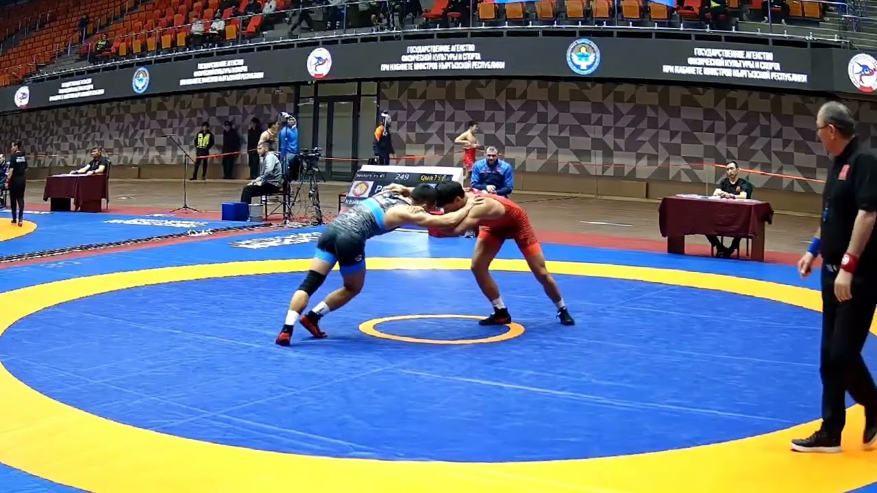 ВОЛЬНАЯ БОРЬБА. ЧЕМПИОНАТ КЫРГЫЗСТАНА-2026. 61 кг 1\32 Жаныбек Кенжебеков-Амир Рифов