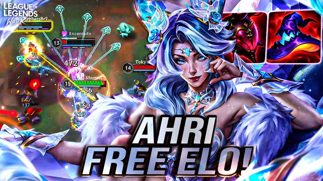 AHRI É O MID MAIS FACIL PRA QUEM QUER SUBIR DE ELO! | LoL Wild Rift