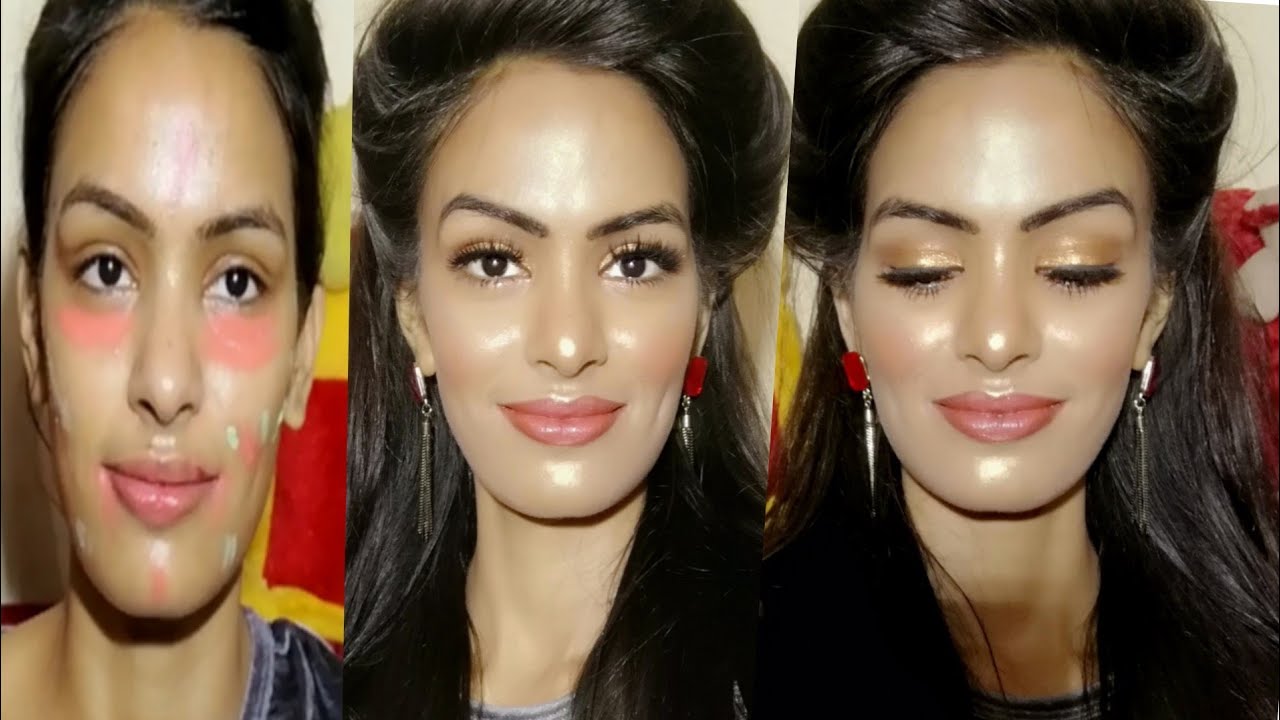 Winter Special Korean Like Glossy Party Makeupअगर आपका मेकअप हो जाता है Dullतो जरूर आजमाये ये ट्रिक