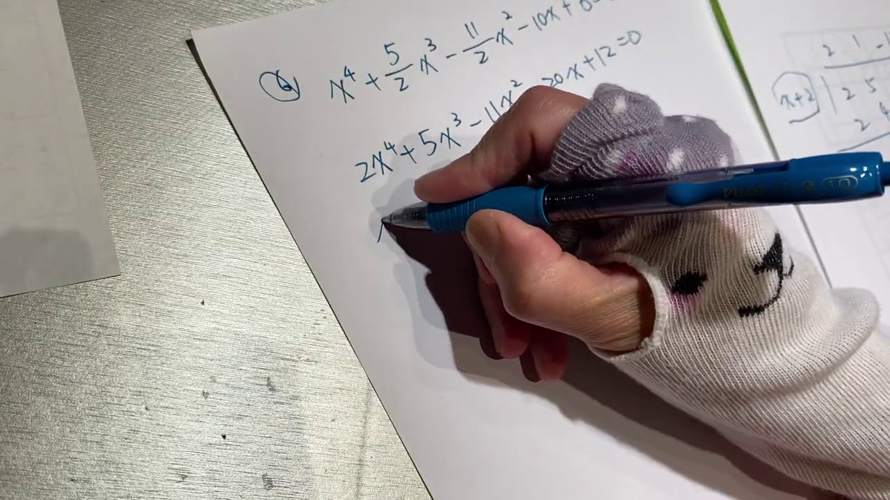 Math asmr algebra long division and factorization