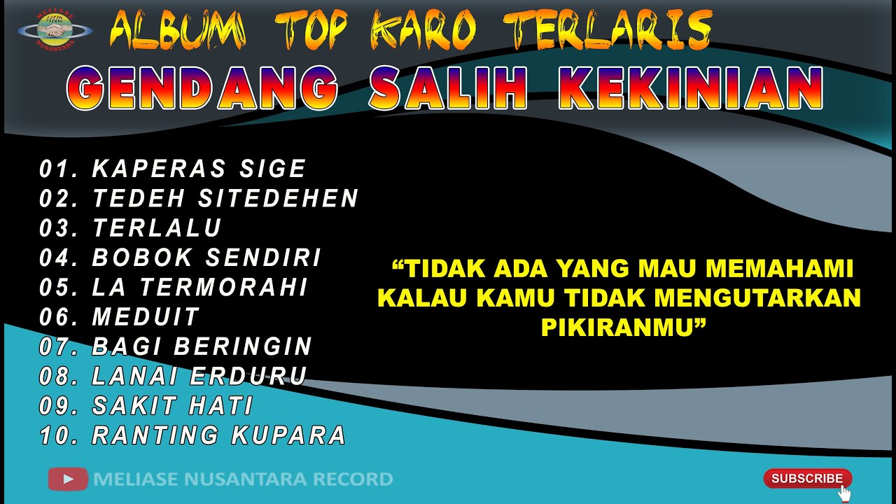 GENDANG SALIH TOP KARO TERLARIS