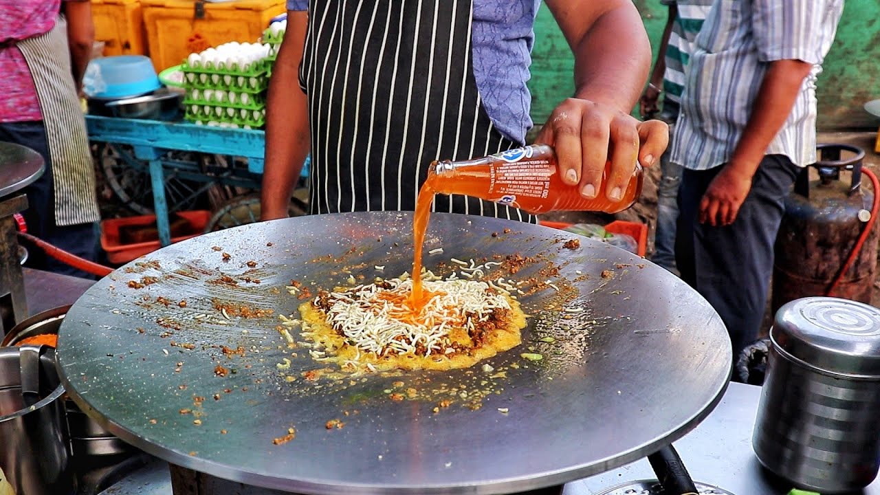 Master Of Making Egg Dishes | First Time Ever Orange Egg Fry | Egg Street Food | Indian Street Food