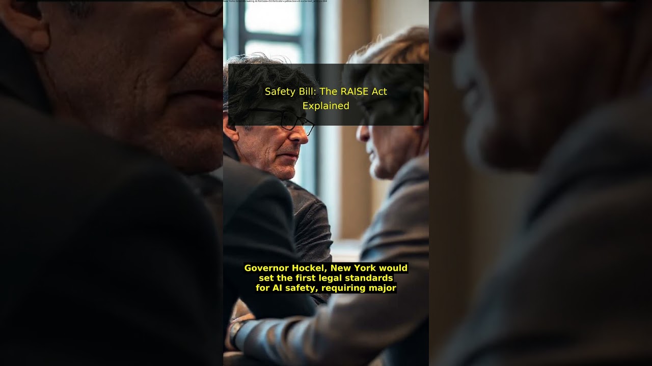 New York's Groundbreaking AI Safety Bill: The RAISE Act Explained