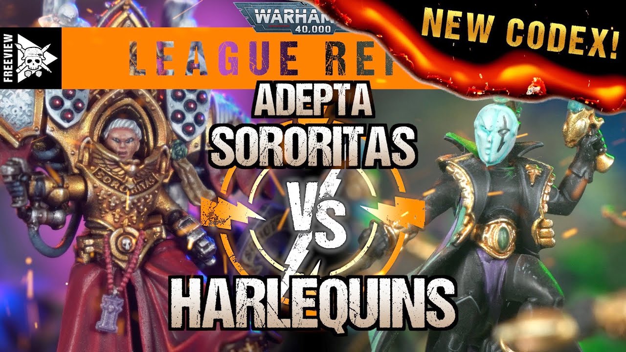 Adepta Sororitas vs Harlequins 2000pts | Warhammer 40,000 League Report