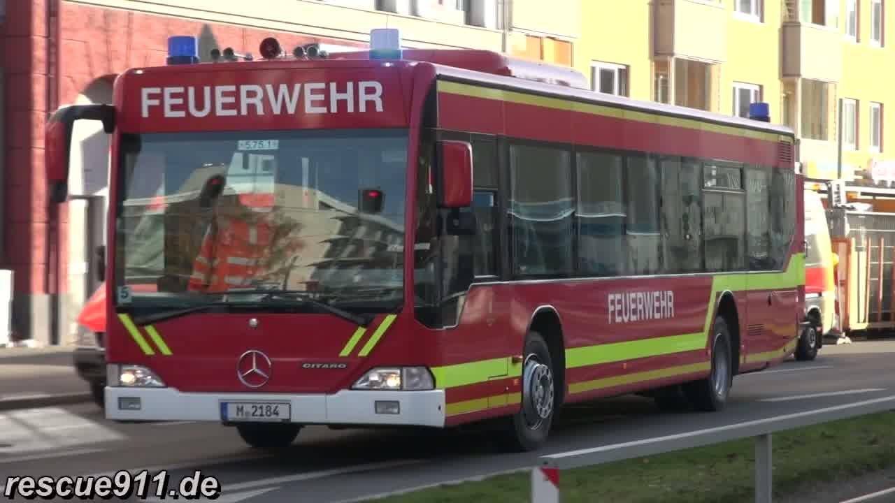 Großübung Richard-Strauss-Tunnel München [1 Stunde Alarmfahrten]