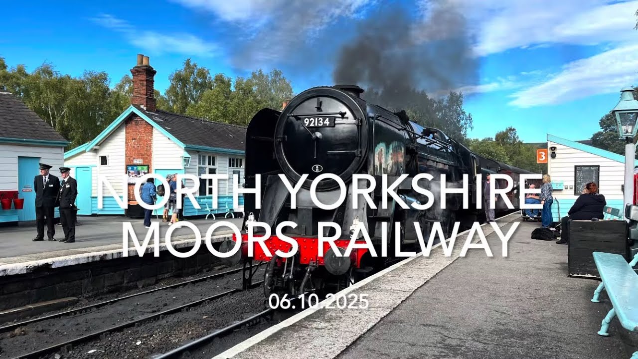 NYMR | BR 9F, Black 5 and Standard 4 Tank on the Steam Services! (06.10.2025)