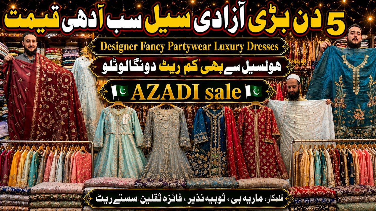 🇵🇰Biggest Mega Sale🎉Stylish Designer Branded Chiffon/Silk Dresses/Cutdana/Wedding Dress@ayshakhancls