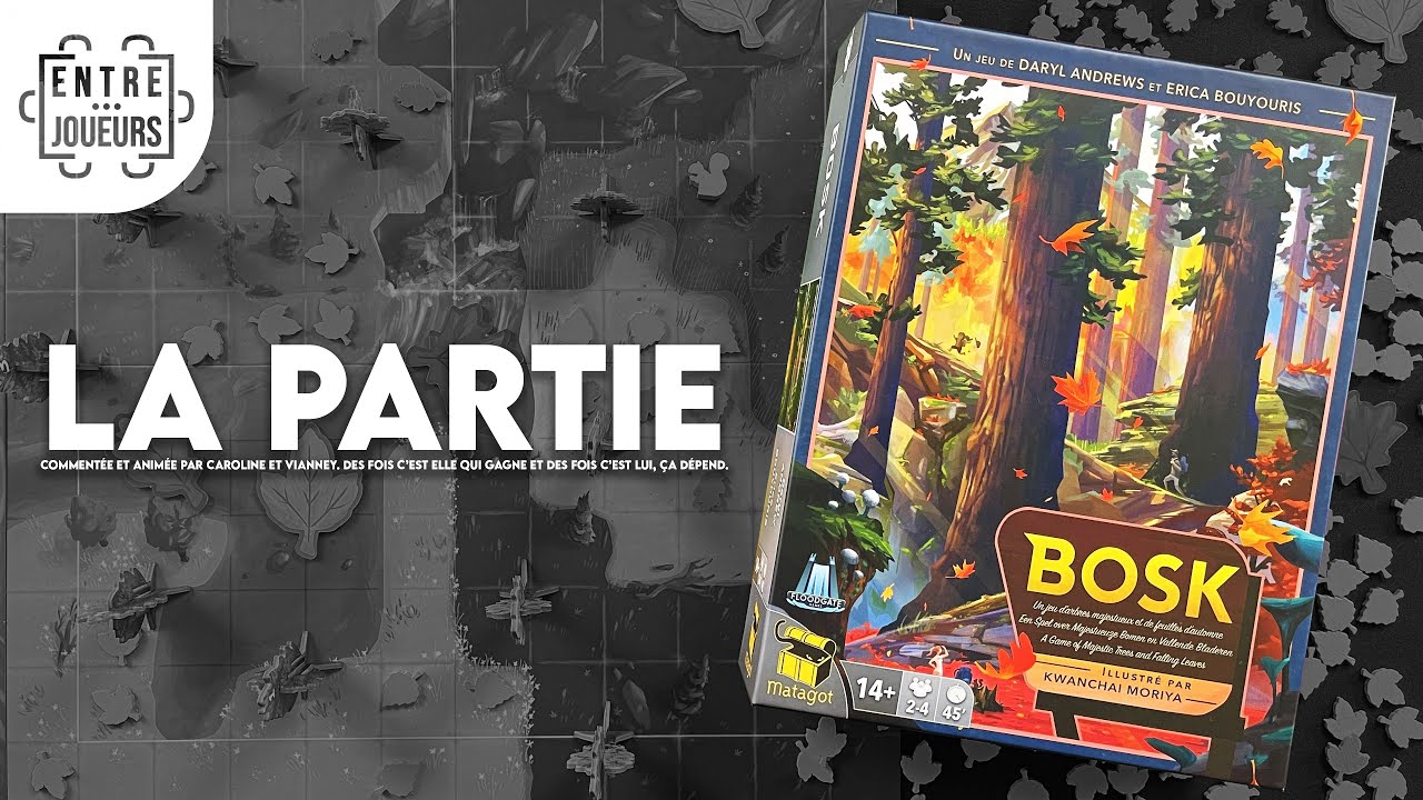 Bosk, partie complète à 2 joueurs par Caroline et Vianney de Entre Joueurs