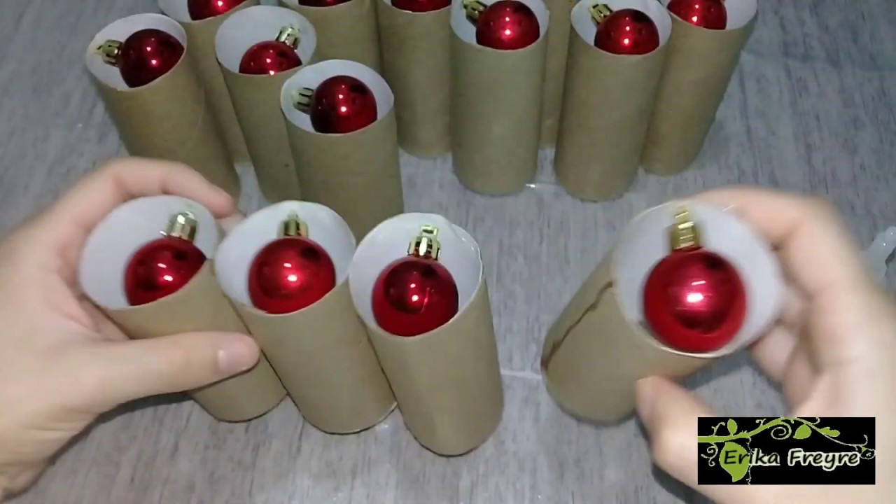 MINI ARVORE DE NATAL COM RECICLAGEM