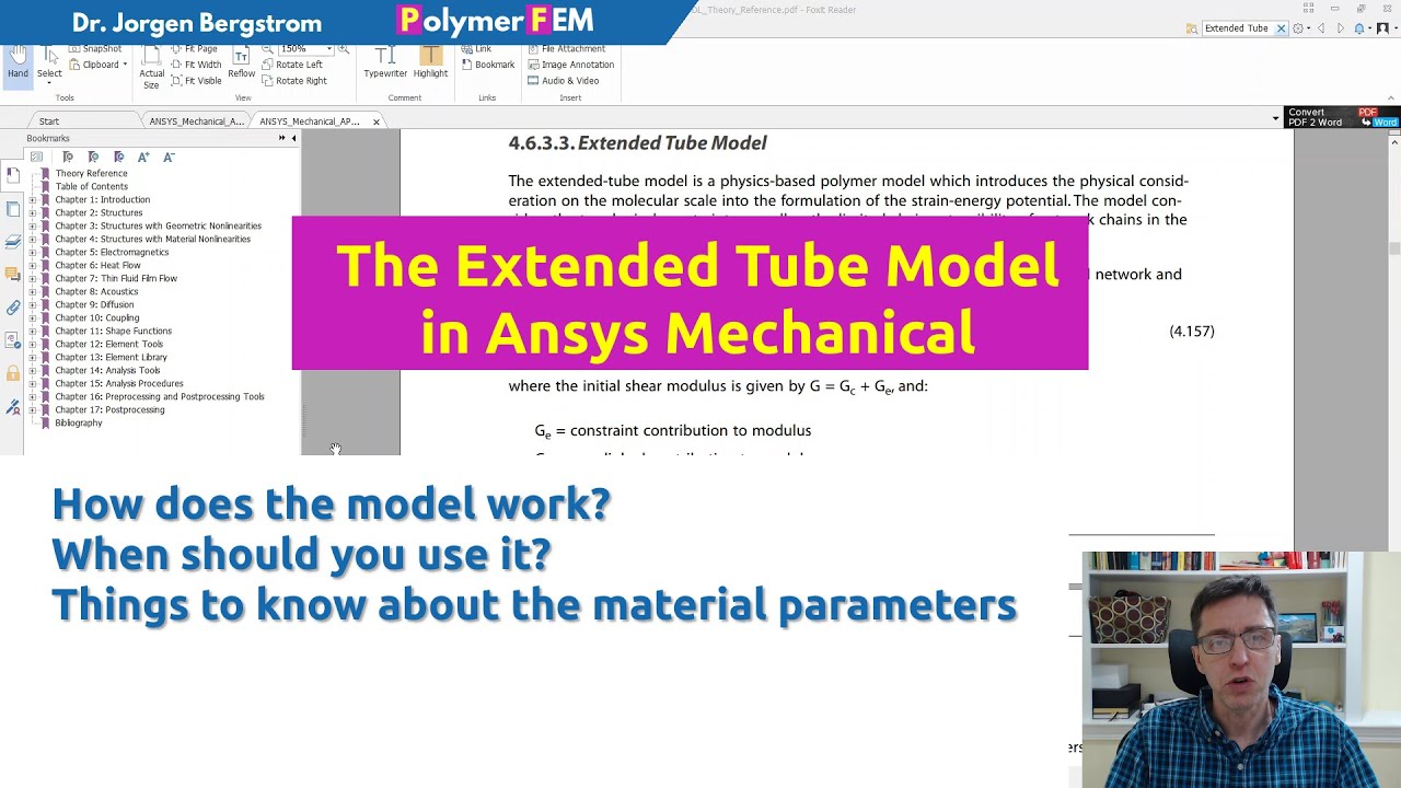 How to use the Extended Tube model in Ansys Mechanical