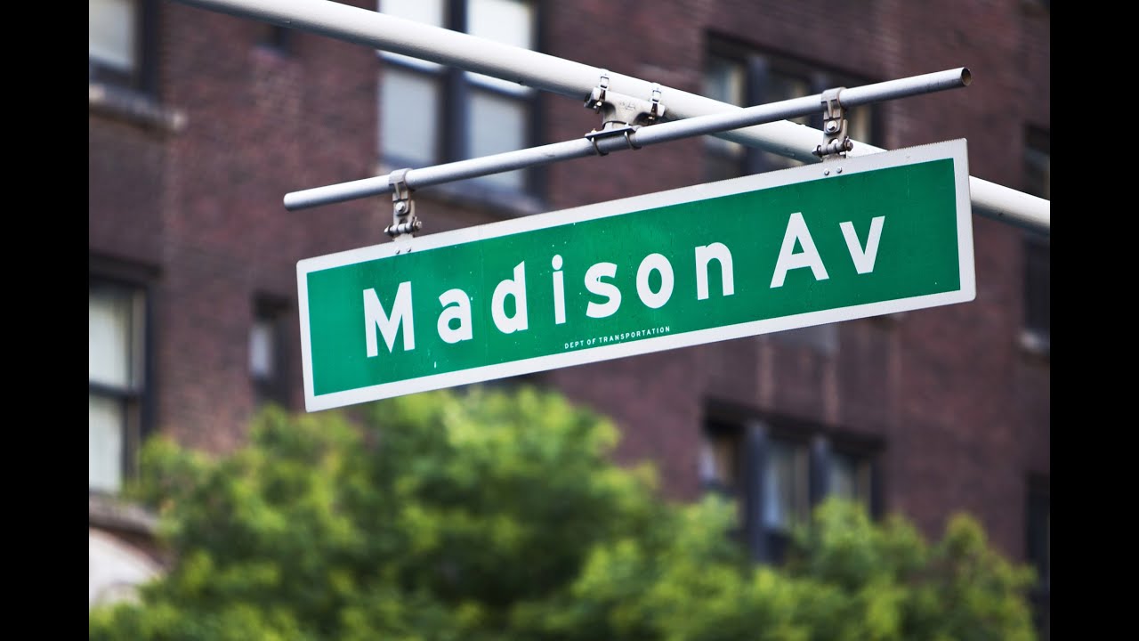 Madison Avenue in New York, On the location of movie