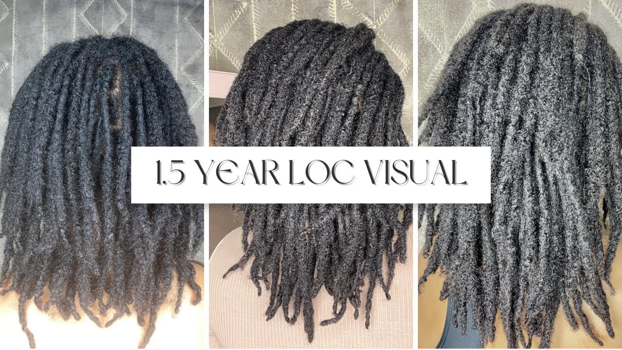 1.5 year loc visual| 12 months to 18 months loc’d | lots of videos and pictures | 4c hair