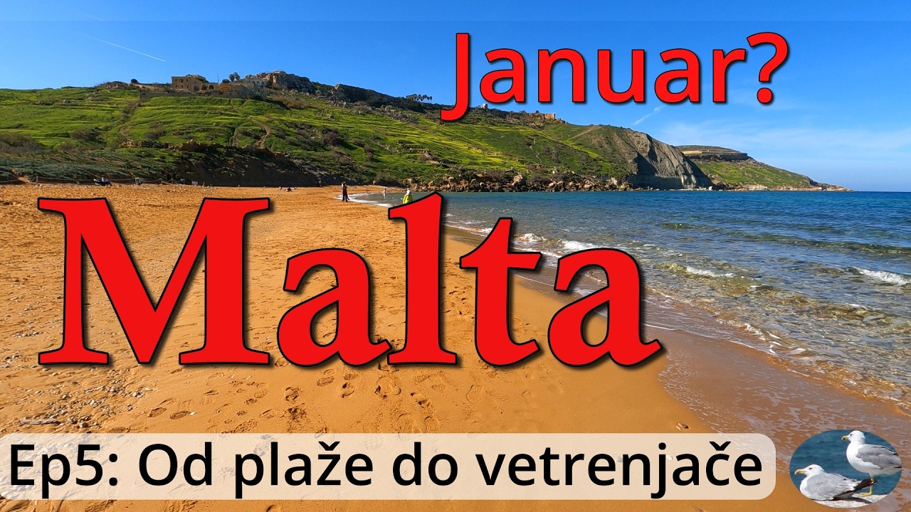 Malta 4K: Od velike plaže, fantastičnim stazama uz more na ostrvu #gozo  - #malta  ep 5 od 5.
