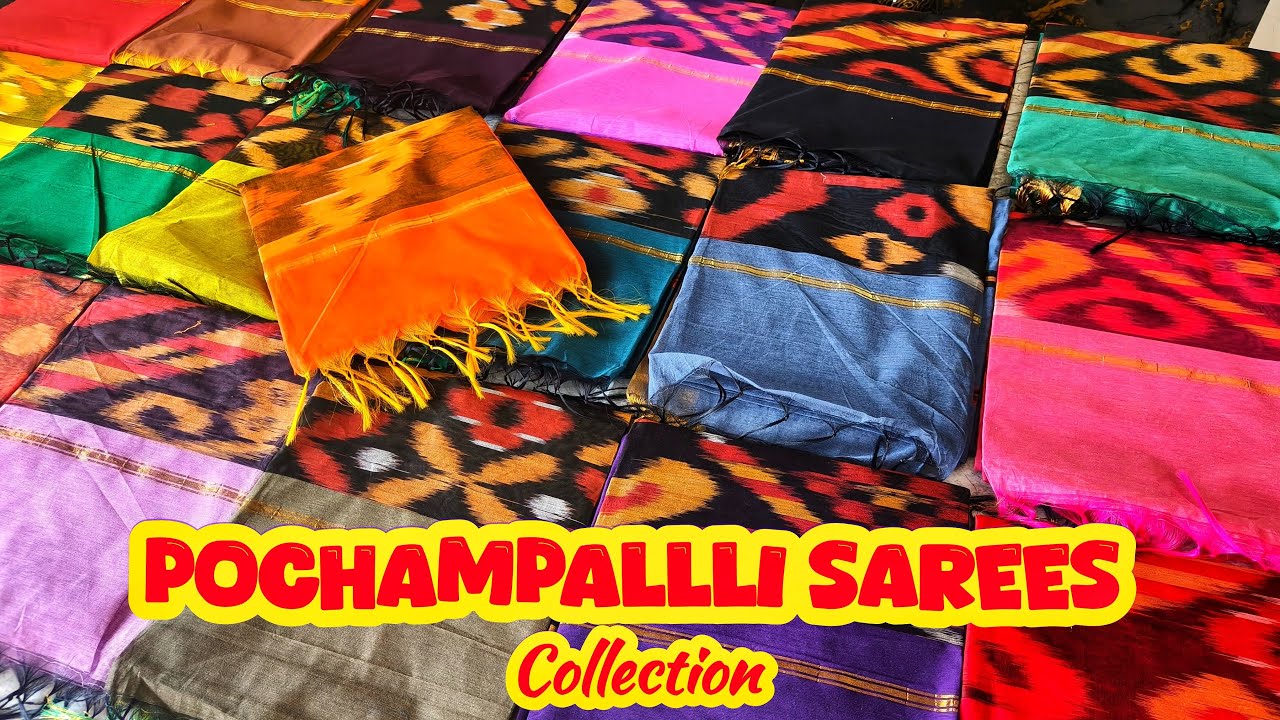 Pochampallli Sarees Collection New Silk Cotton Sarees Collection #Sareelove#elampillai#sareelive