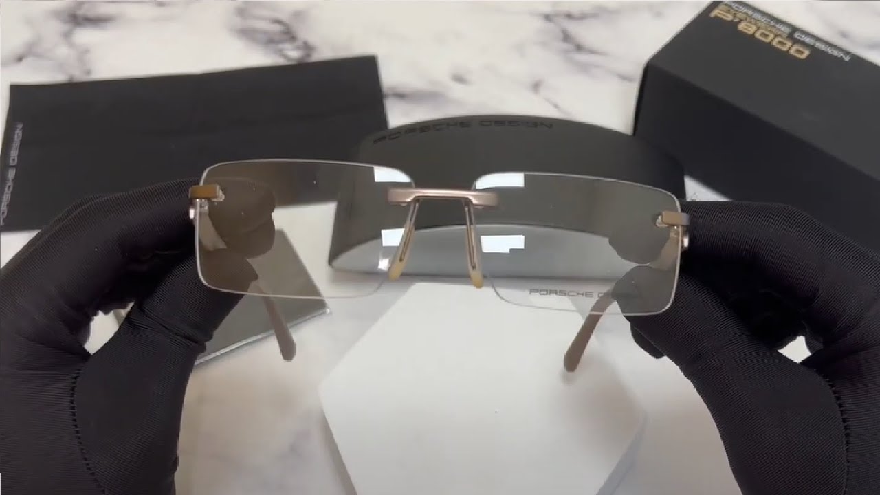Unboxing Porsche Design Men's Eyeglasses P'8236 P8236 S2 Rimless Optical Frame