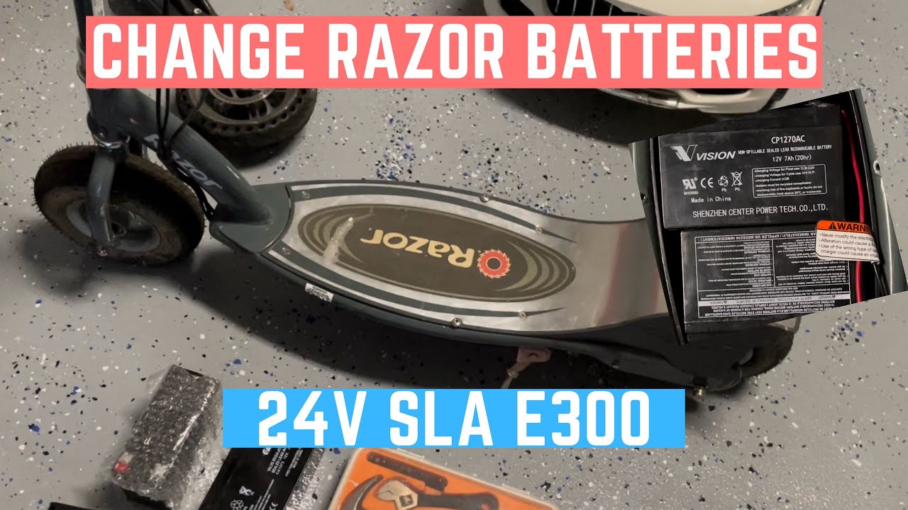 How to Replace Razor Scooter Batteries EASY (e175/e200/e300/e325)