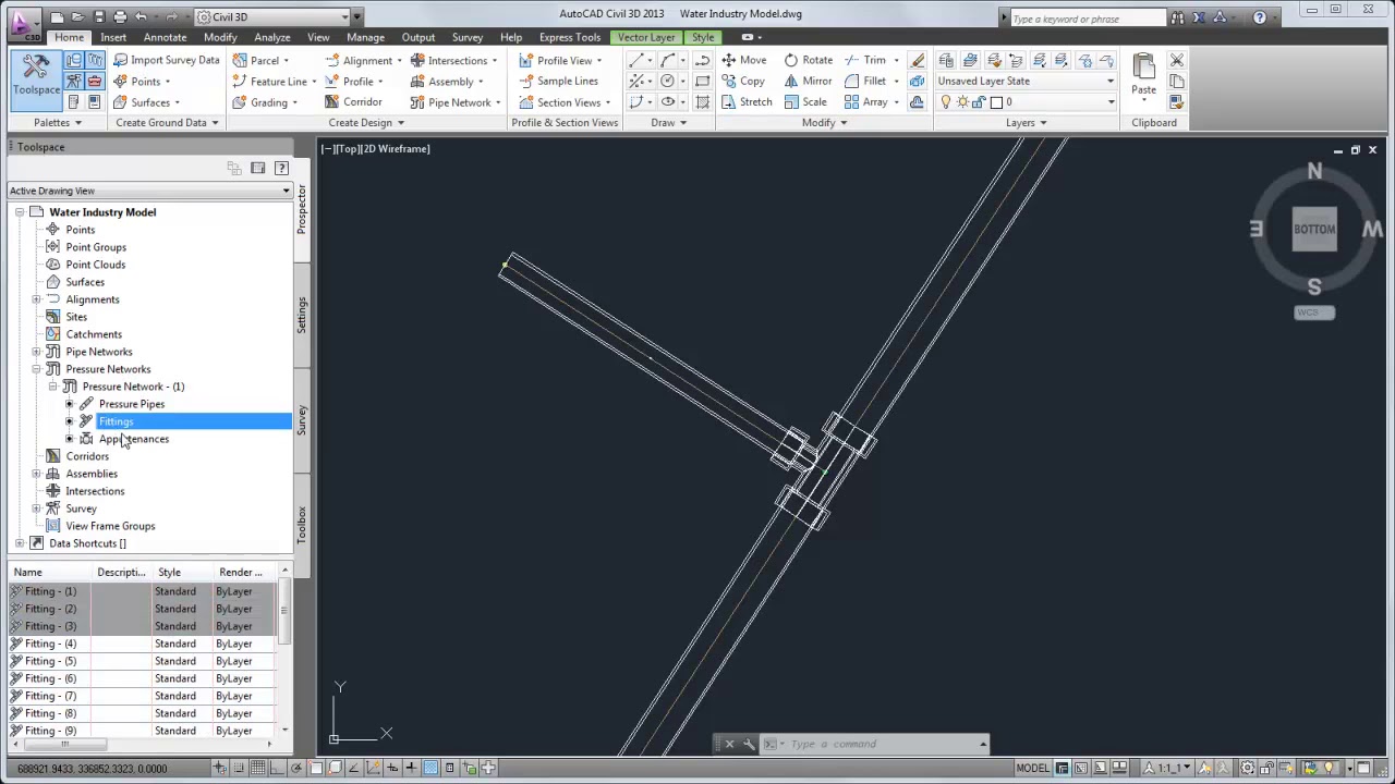 Creating a Pressure Network from a Water Industry Model