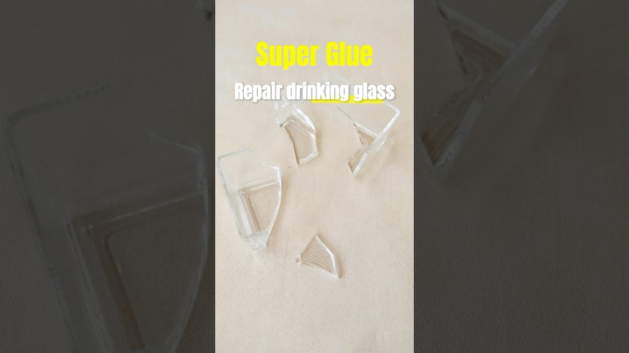 How do you fix glass my friend? I have a better fix - superglue#repair#glassglue #glassbottle#shorts