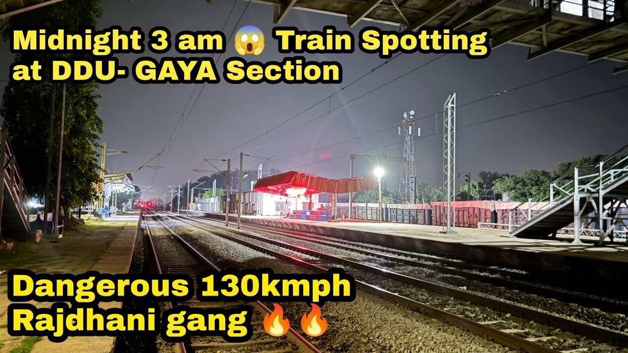 Dangerous WAP7 BBS Rajdhani+ Ranchi Garib Rath+Mahabodhi+Neelachal attacks Durgauti at 130kph- I R