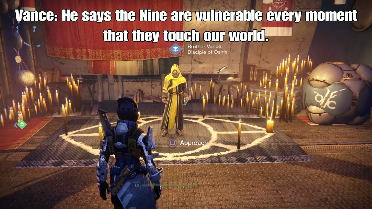 Idle Dialogue, Vestian Outpost | Brother Vance: 