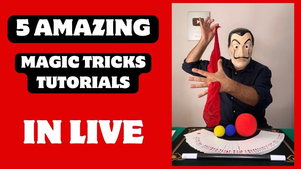 5 AMAZING MAGIC TRICKS TUTORIALS IN 