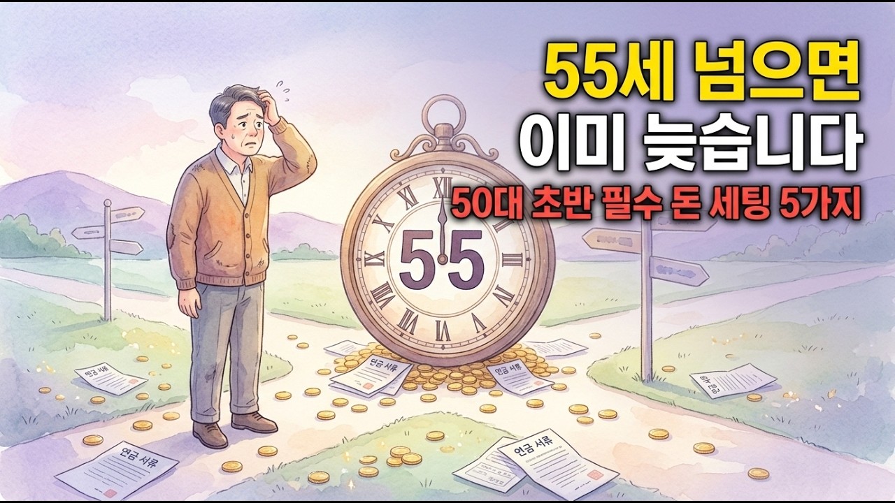 55세 넘으면 이미 늦습니다 | 50대 초반에 반드시 끝내야 할 돈 세팅 5가지
