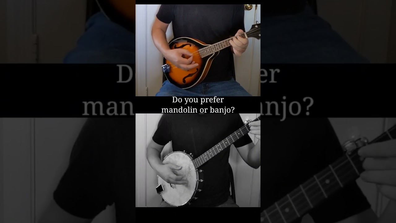 Mandolin VS Banjo #mandolin #banjo #folkmusic #musicalinstruments