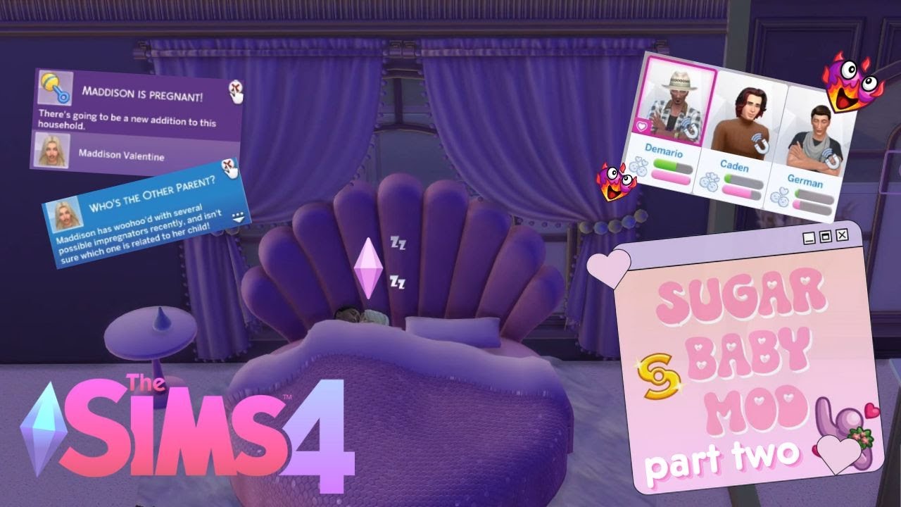 THE SIMS 4 - SUGAR BABY MOD PT 2 - the most chaotic sugar baby drama yet