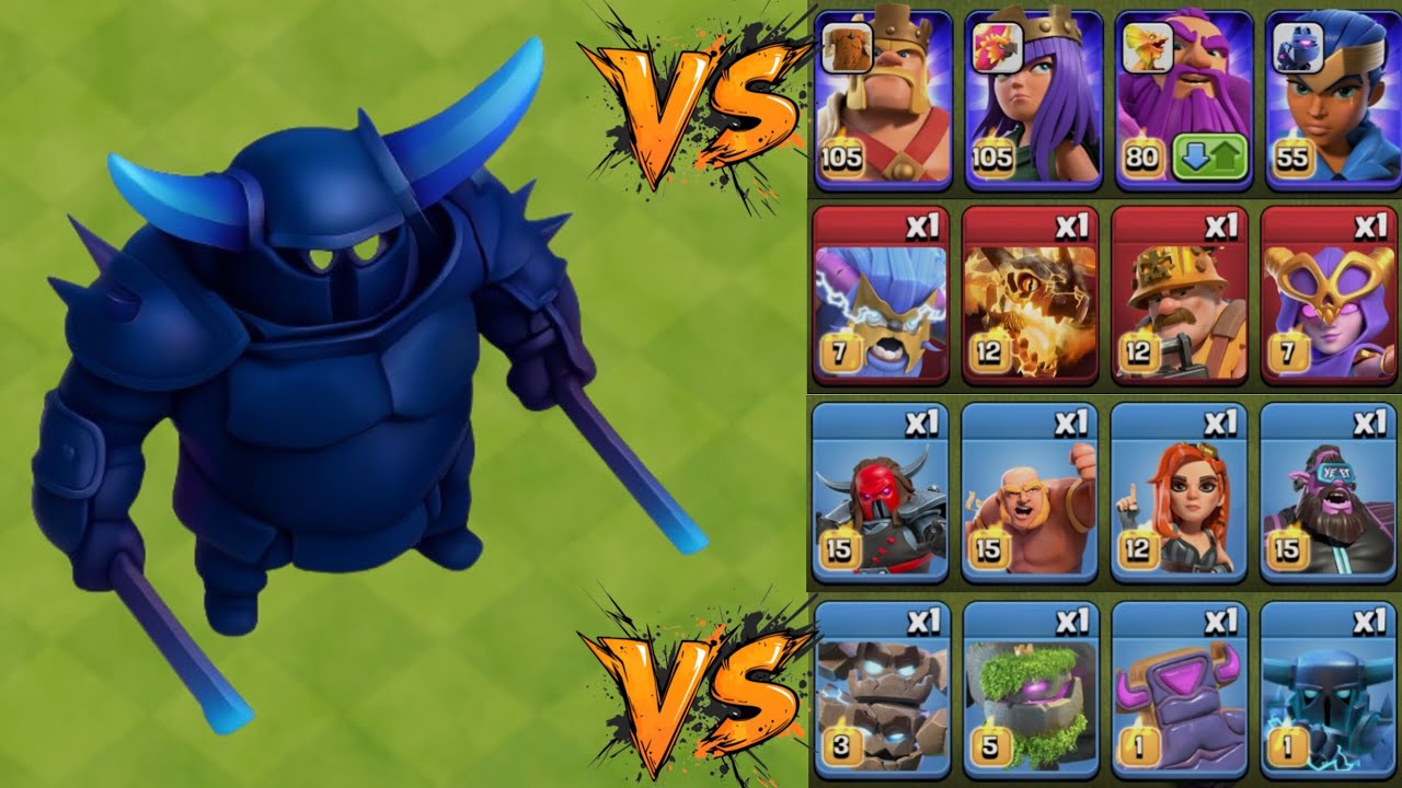 NEW MAX LEVEL MOMMA PEKKA 😱 VS EVERY TROOPS 😱😱😱PEKKA ANGRY 😡#clashofclans #coc #games 