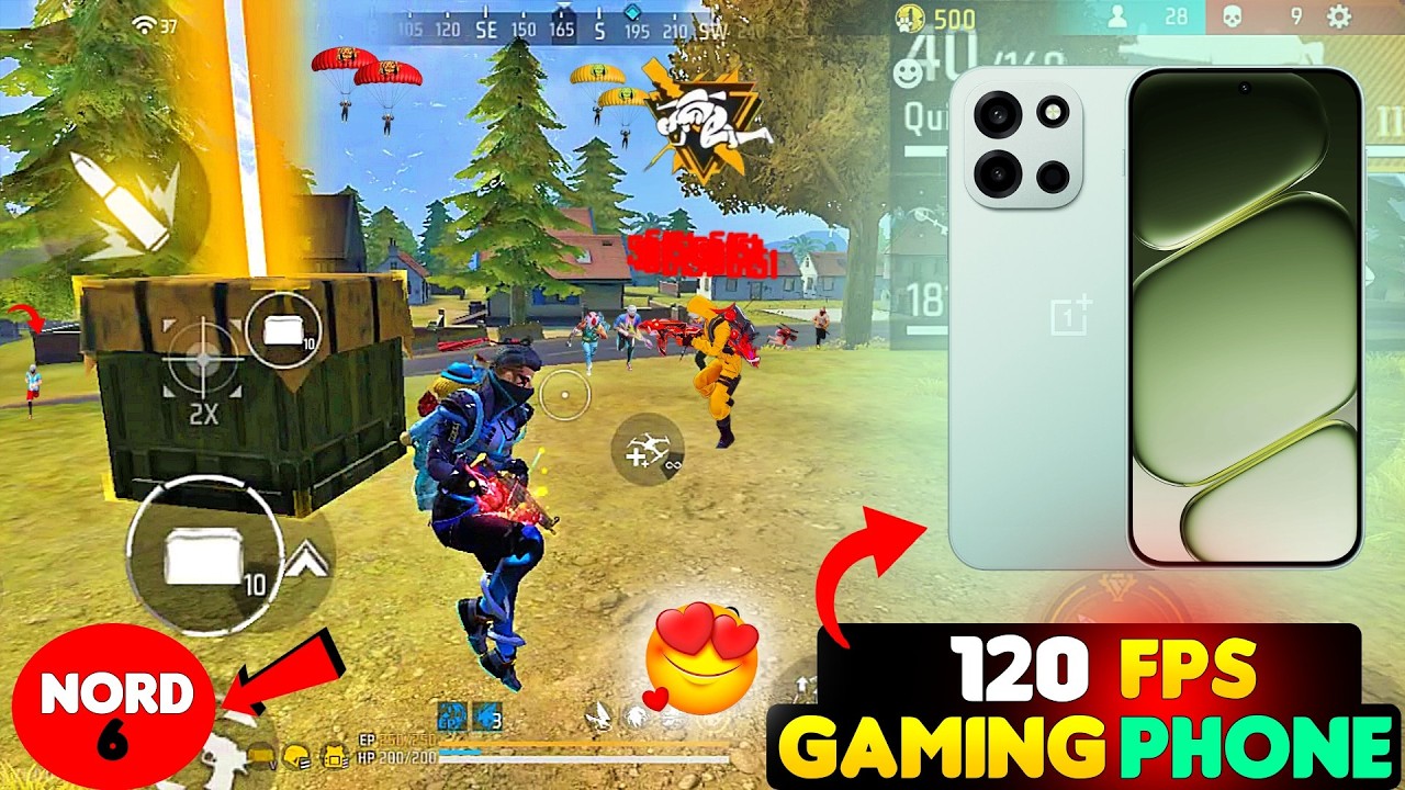 OnePlus Nord 6 Free Fire Test 😵 | OnePlus Nord 6 Gaming test ⚡ | OnePlus Nord 6 Bgmi Test & Review 😳