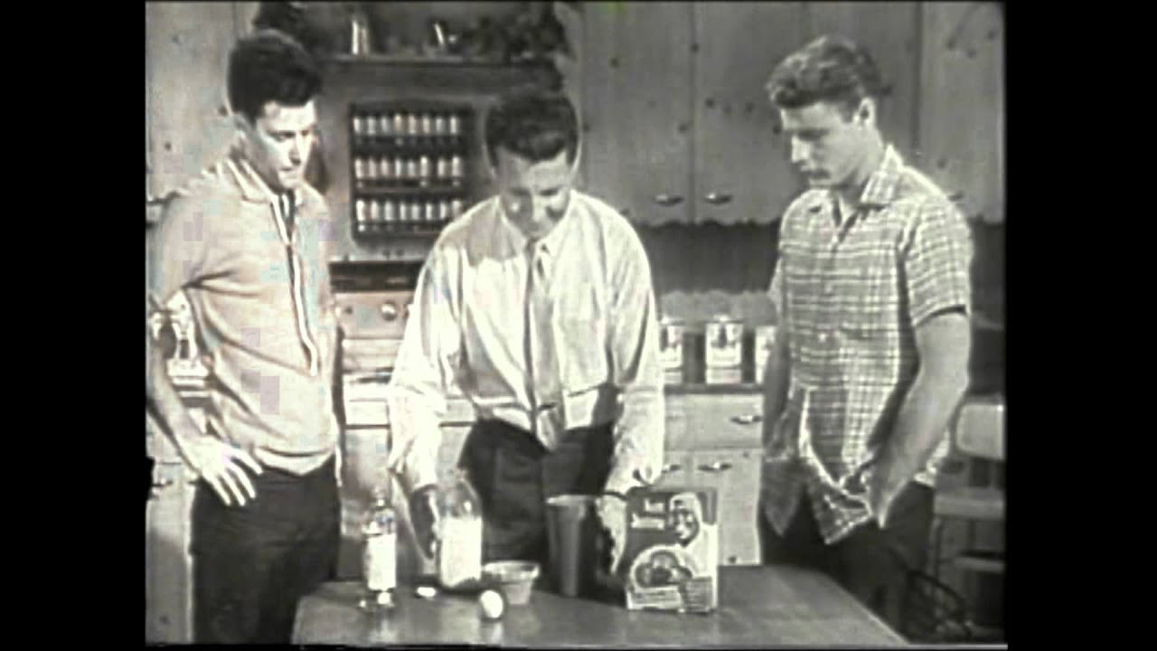 Ozzie Harriet David Ricky Nelson Aunt Jemima Commercial 1961