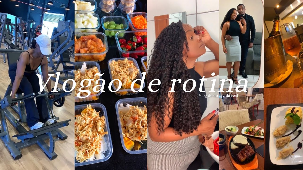 Rotina real | Treino | Comida pra semana | Últimas comprinhas | Arruma-se comigo | Saindo pra jantar