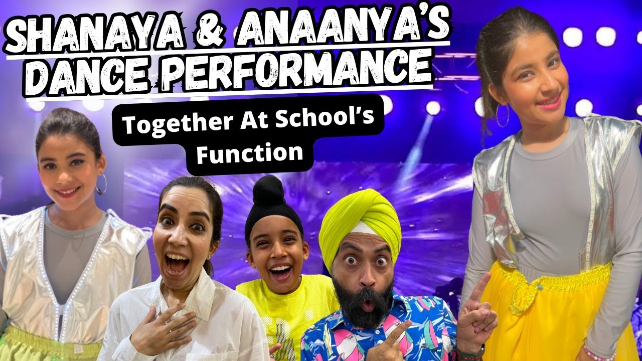 Shanaya & Anaanya’s Dance Performance Together At School’s Function | RS 1313 VLOGS