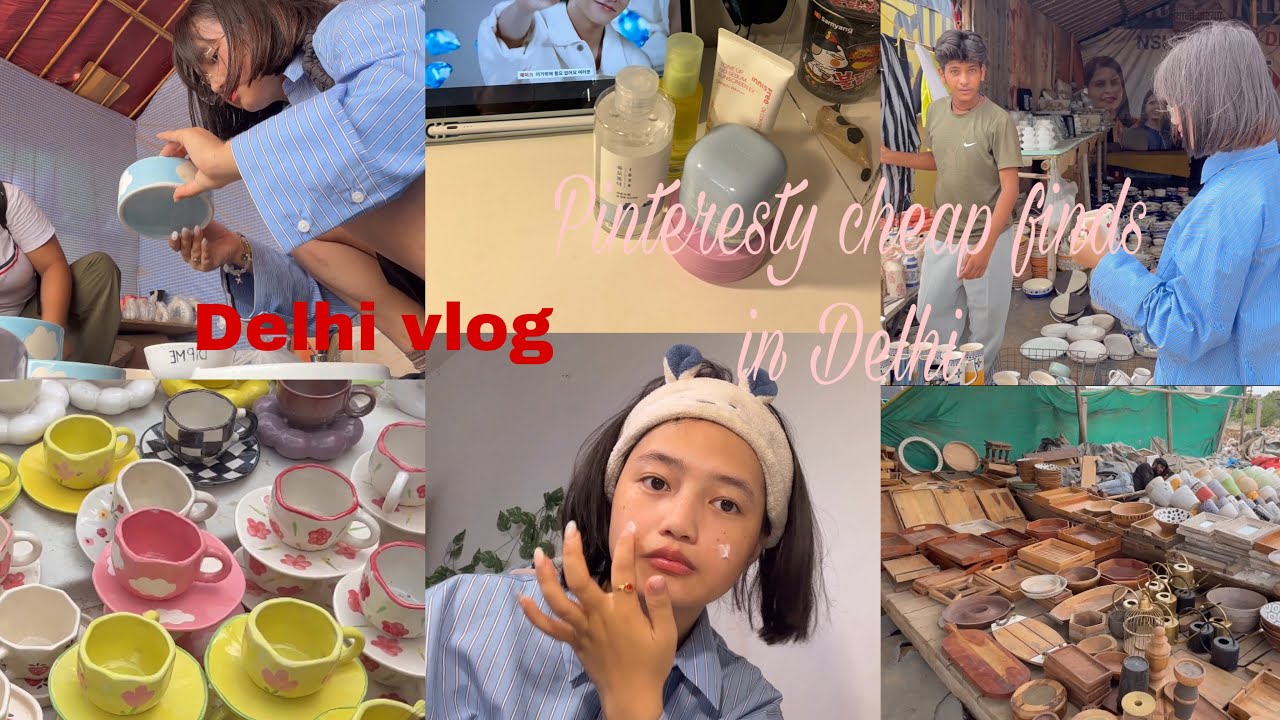 Pinterest cheap* finds in Delhi starting ₹20 😱|| Delhi cute finds vlog & guide & location