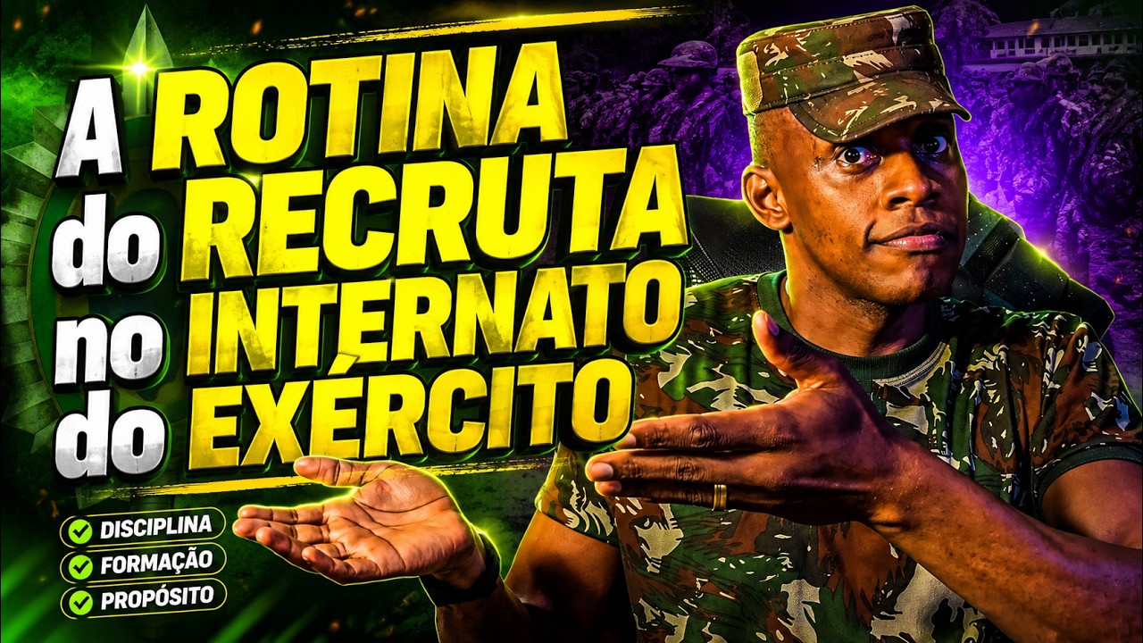 Como &eacute; a rotina do recruta no internato do ex&eacute;rcito brasileiro