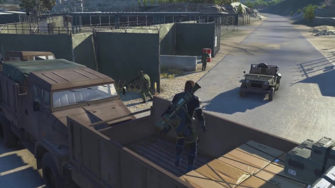 MGS5GZ 増援部隊をトラックで閉じ込めたらどんな反応をするのか検証