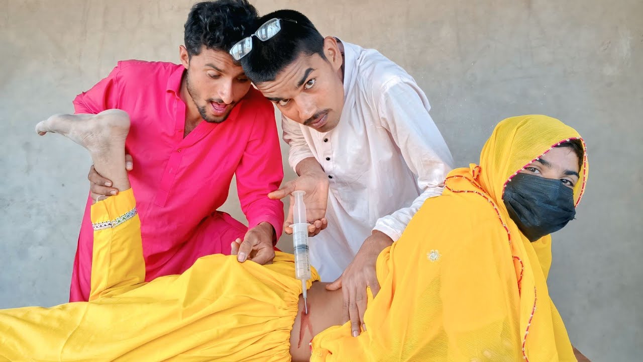 Madam ko Aj Moti Sui Wala Injection Lagaya Bottle Flip Challenge #injectionvideo #viralinjection 