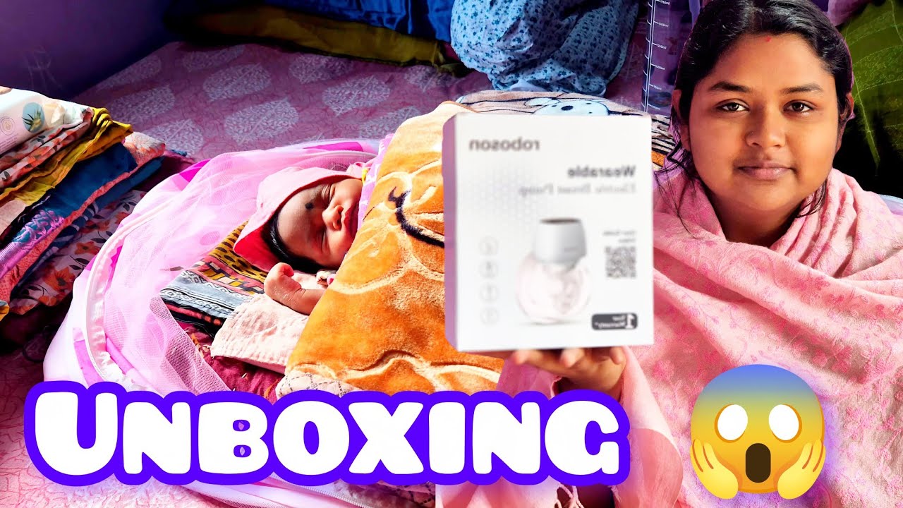 Most hyped breast pump 👍#unboxing #babyproducts #ytviral #vlog #bengalivlog #newborn #baby #babycare