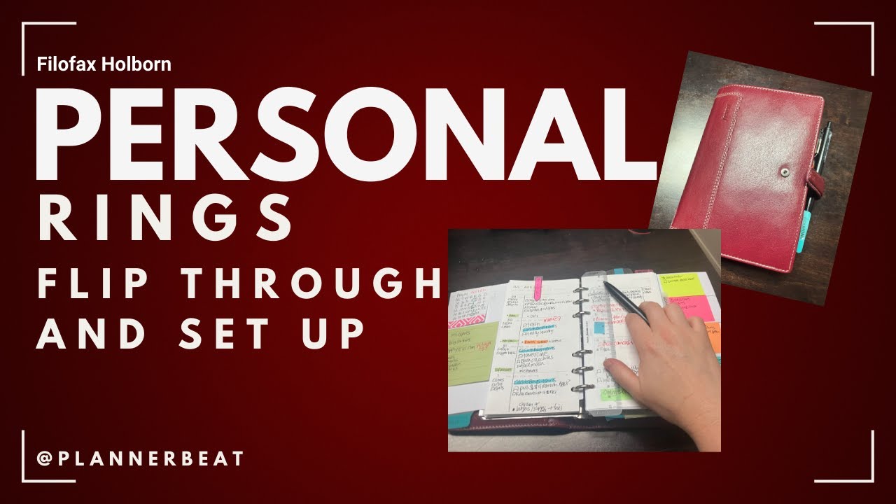 Filofax Personal Rings Flip | Everyday Carry Planner Wallet | Filofax Holborn