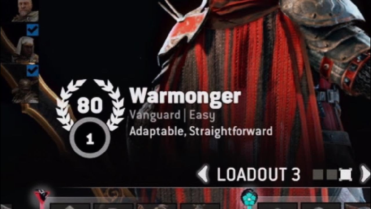 For Honor Rep 80 Warmonger Gameplay