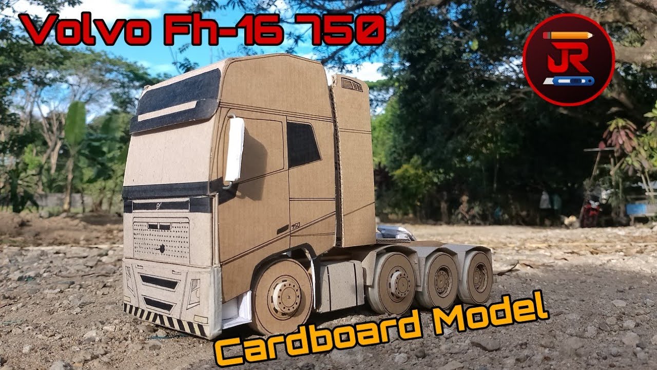 VOLVO Fh-16 750 model from Cardboard | DIY
