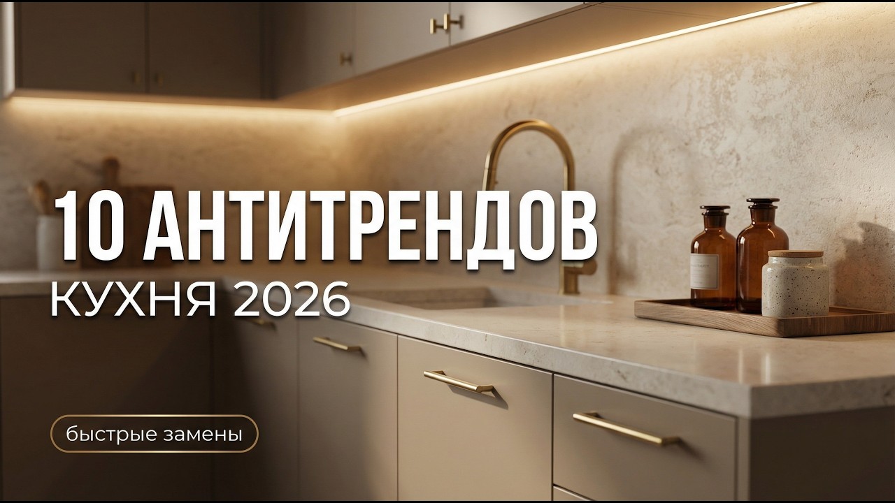 КАК ОЖИВИТЬ МЁРТВУЮ КУХНЮ в 2026: 10 антитрендов (исправляем точечно)