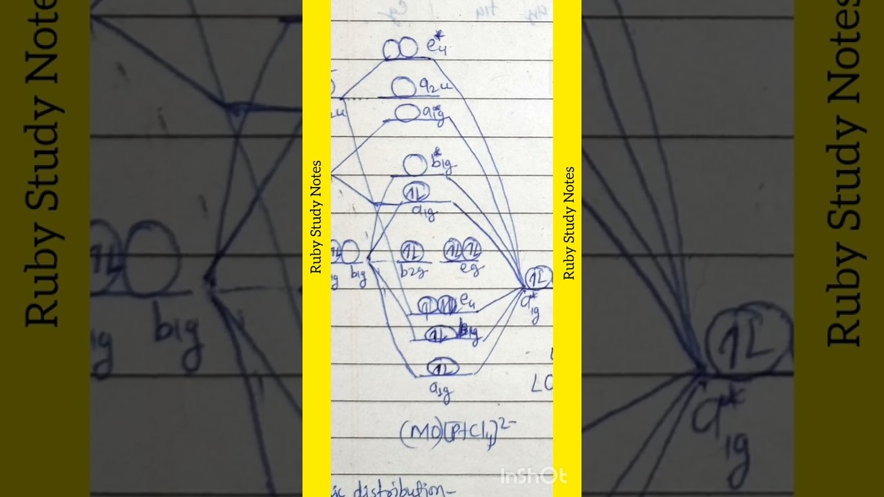 MOT diagram for square plannar complex || MSc || Bsc || MO for [PtCl4]2+ complex