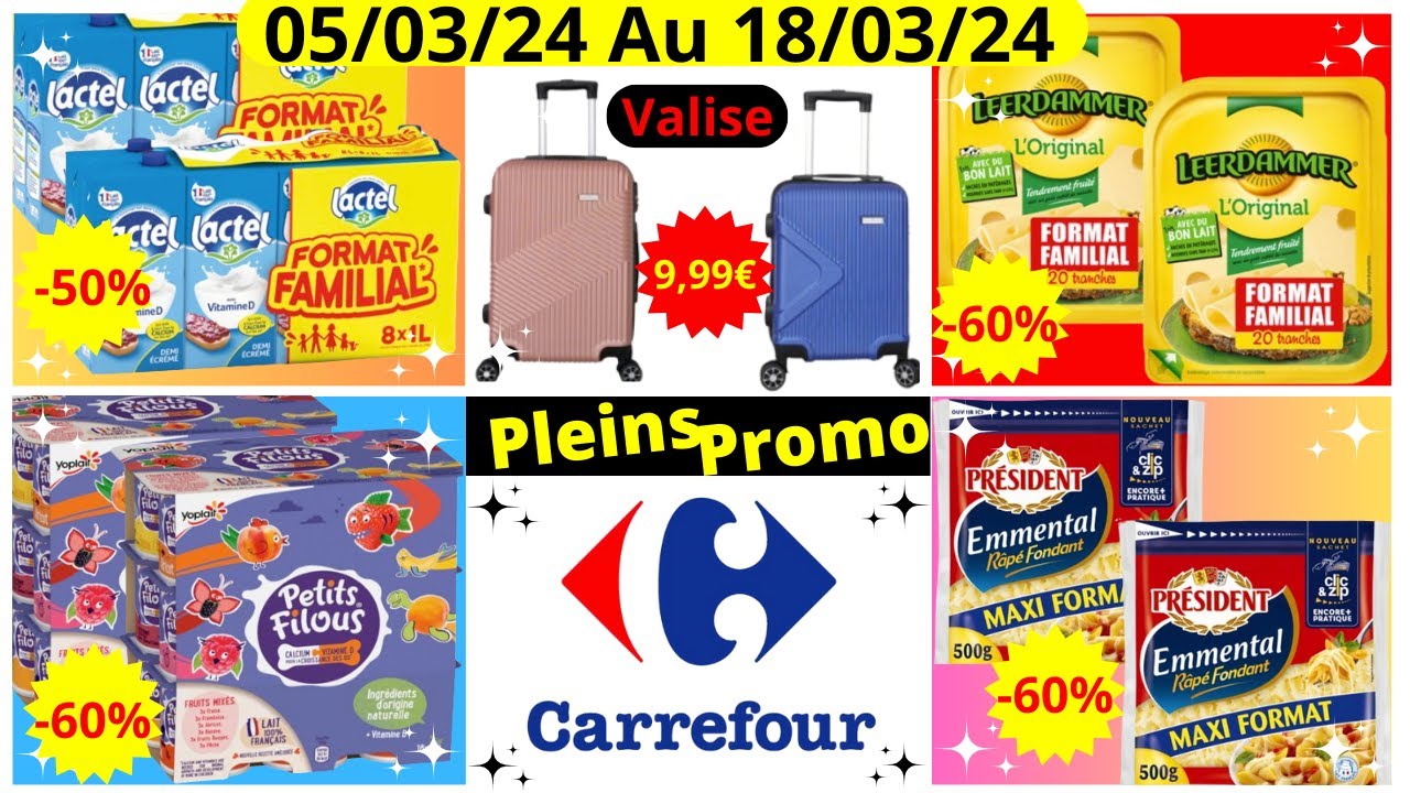 Catalogue 👉 Carrefour  Bons Plans De La Semaine  Du 05/03/24 Au 18/03/24