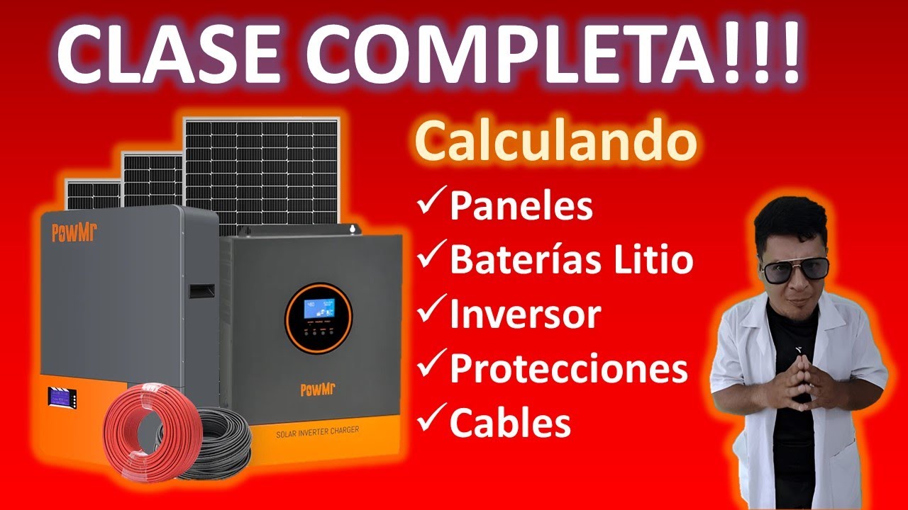 ✅ Cuantos PANELES SOLARES necesita una CASA Con LITIO 2025 #electricidad