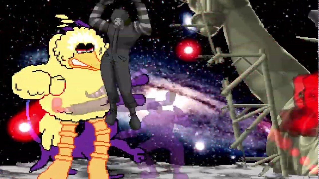 Mugen Request Super Big Bird & Super Randall vs Rare Akuma & Dark Donald